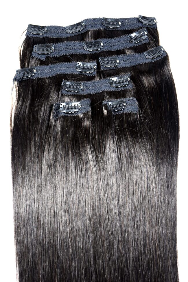 Extension Clips Lisse Noir