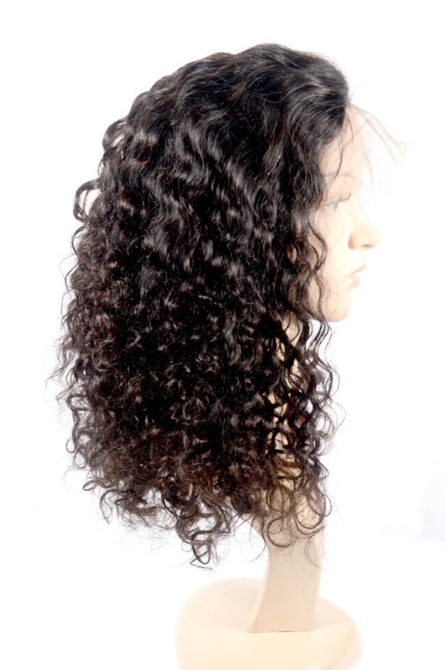 Front lace wig tight curly