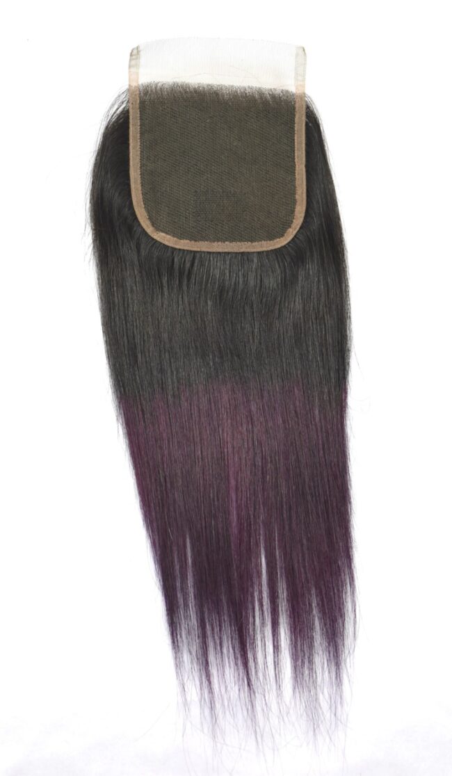Lace closure lisse 1B purple