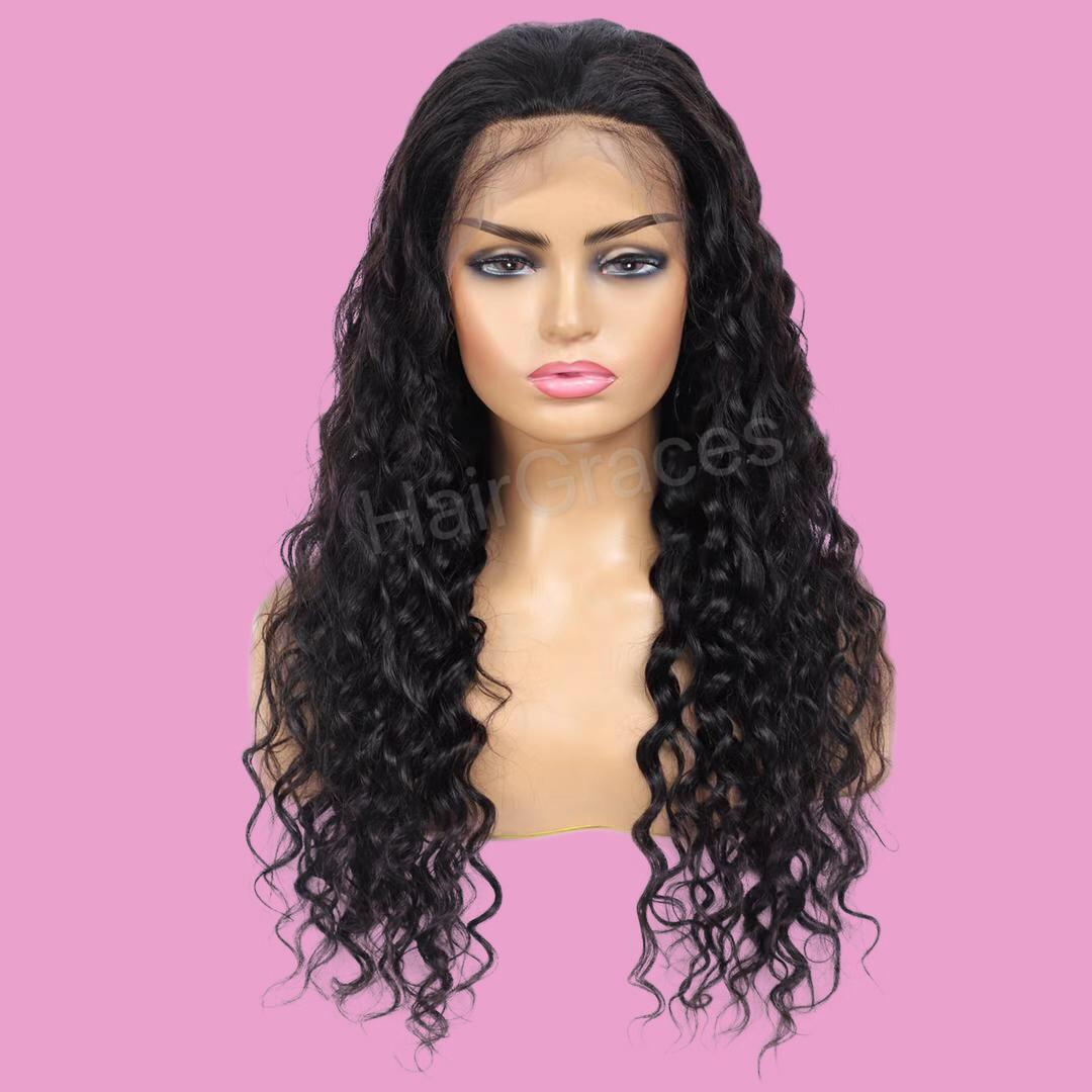 curly hair lace wig cheveux boucle perruque