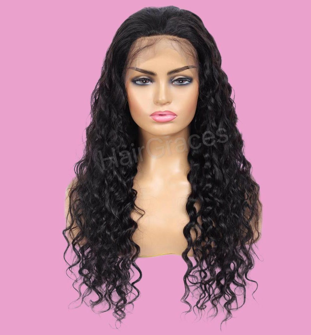 curly hair lace wig cheveux boucle perruque