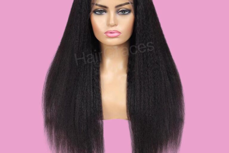 yaki hair lace wig perruque naturelle