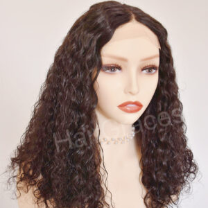 Top lace perruque raw cheveux bouclé